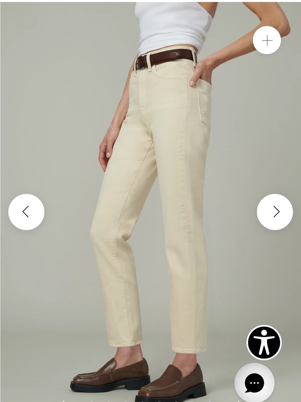 Joe’s Crème Brûlée Margot Slim Ankle Jeans